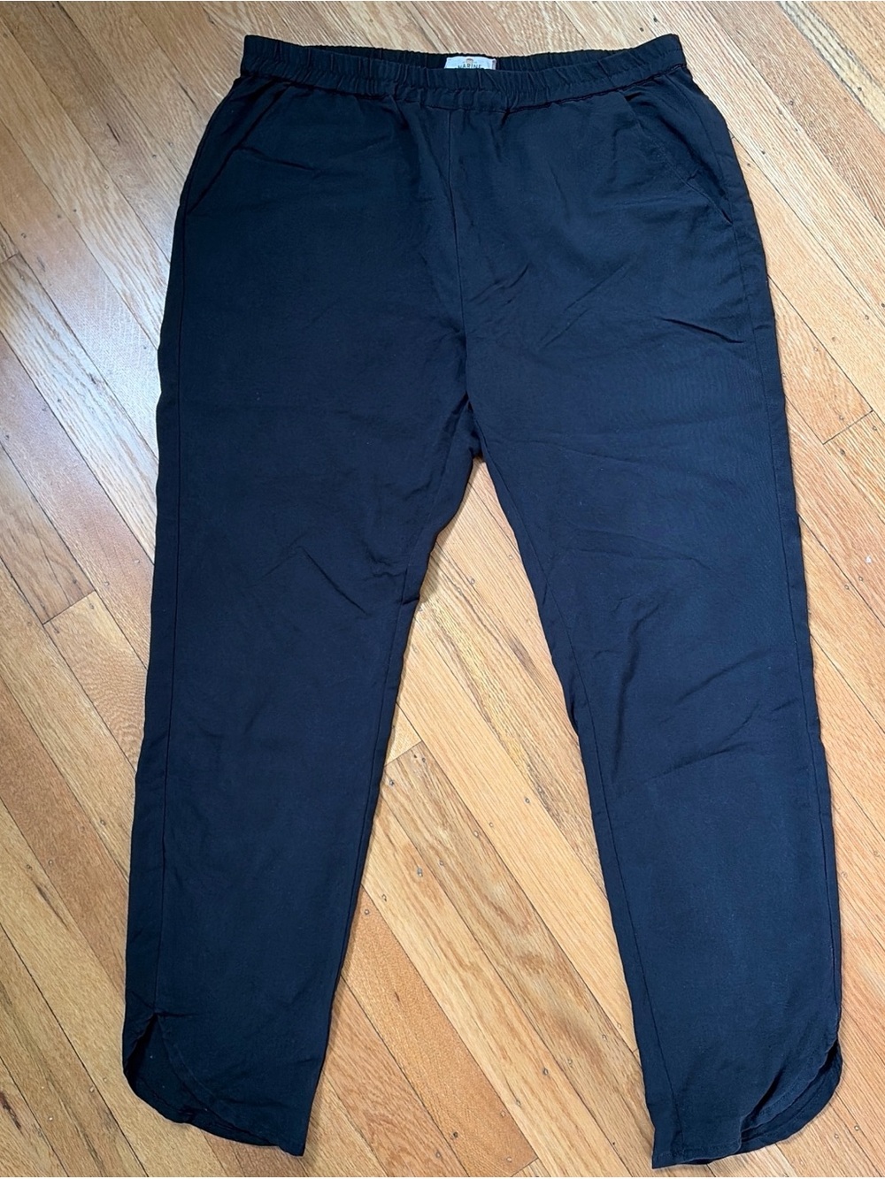 Marine Layer Women’s Black Elastic-Waist Chinos